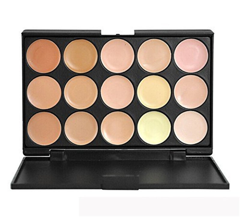 FantasyDay Cream Concealer Palette, 15 Colors, Full Hydrating Coverage, Corrects Dark Circles, Acne Blemish #2 - Image 2